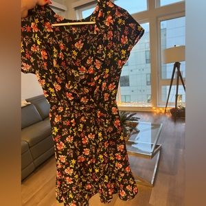 NEW LOOK floral mini dress size XS